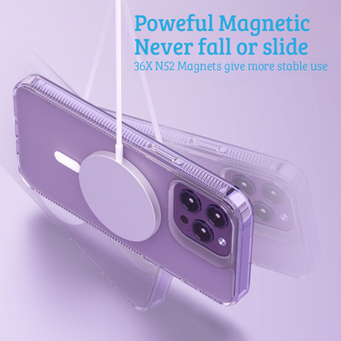 iPhone 15 Strong Case Cover - Drop & Shock Protection, Anti-Scratch, Anti-Fingerprint, Screen & Camera Lens Guard, MagSafe Compatible